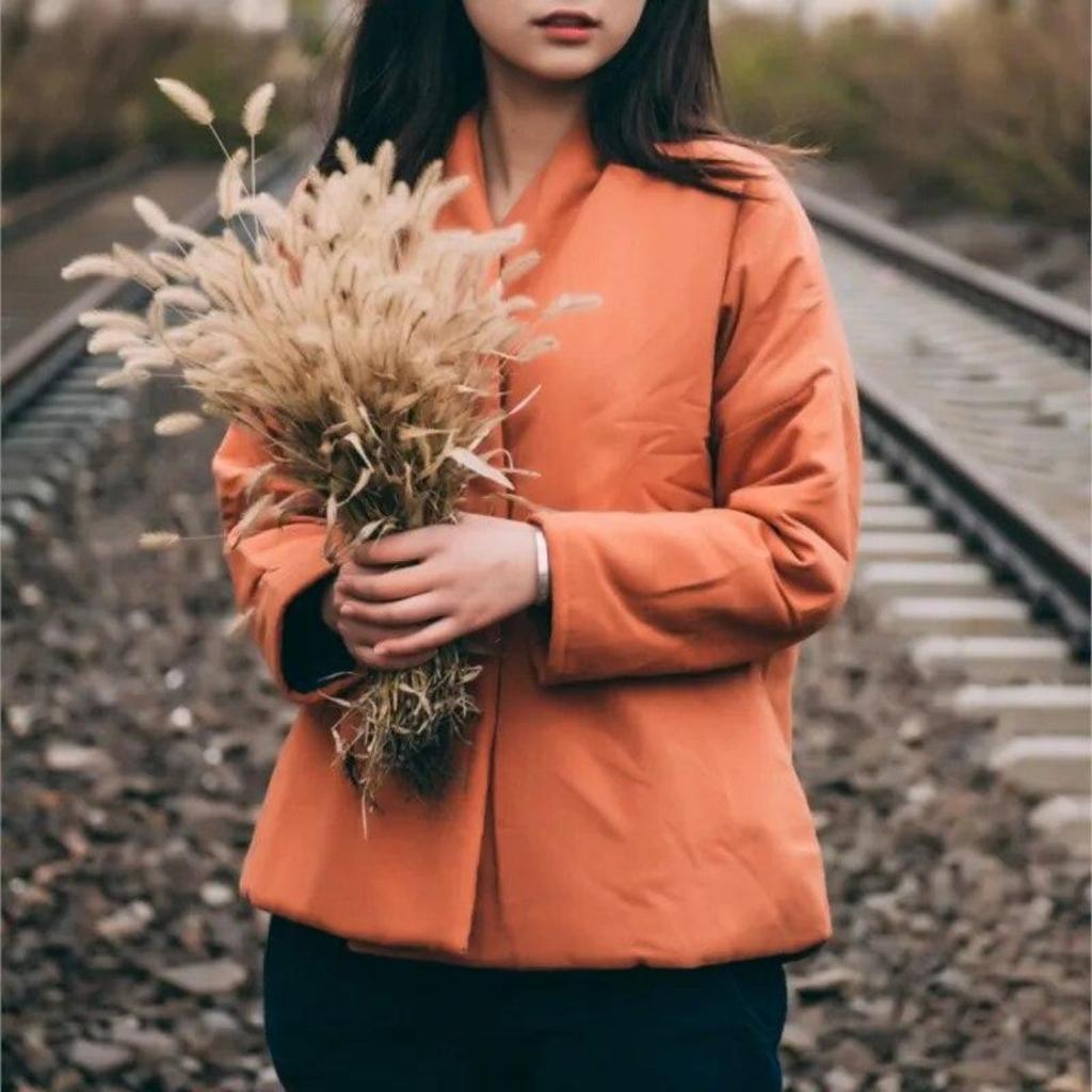 Johnature Women Vintage Cotton Linen Parkas V-Neck Long Sleeve Coats Winter Single Button Women Chinese Style Coats