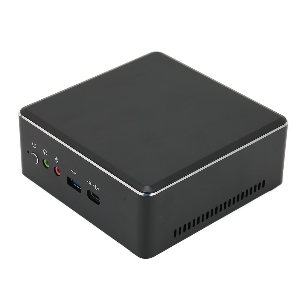 Mini PC Schwarz Dule Core Radeon Vega 3 Grafik 2,4 GHz bis 3,3 GHz HD 4K Mini Desktop-Computer für