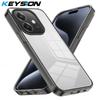 KEYSION Transparent Case for OPPO A3 A3X 5G Soft TPU+PC Anti-slip HD Clear Shockproof Phone Back Cover for OPPO A40 A40m