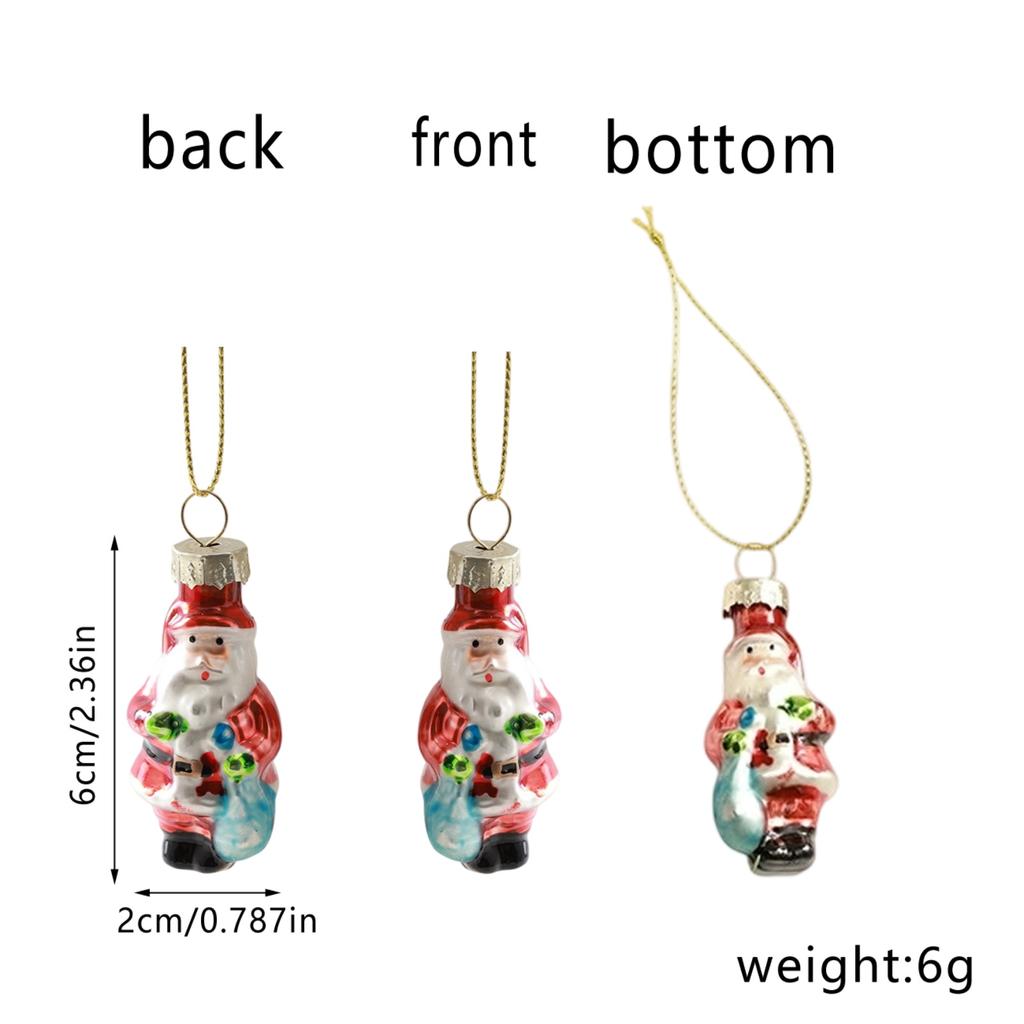 Christmas Decoration Pendant Creative Glass Painted Small Pendant Pendant Atmosphere Scene Arrangement