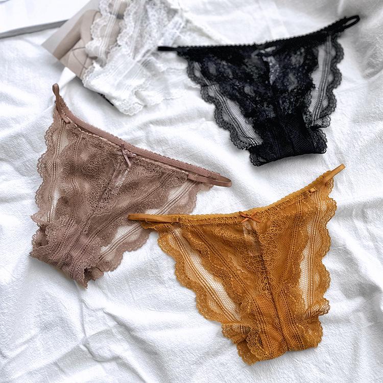 Sexy Lace Thin Triangle Breathable Comfortable Knickers Women's Underwear Panties