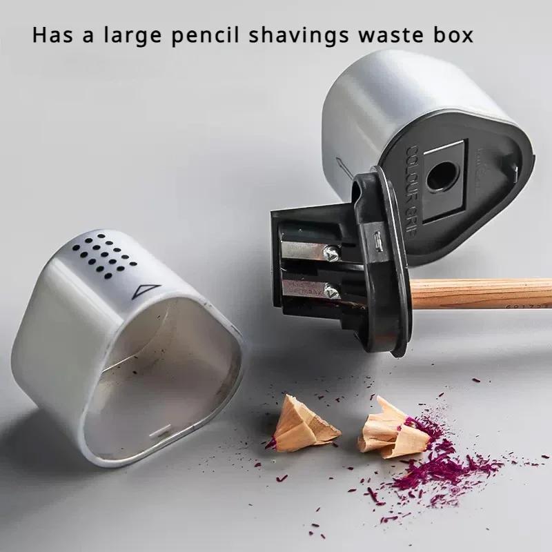 Faber-Castell Grip Trio 3-in-1 Artist Pencil Sharpener Manual Handheld Sharpener for Colored Pencil, Jumbo and Graphite Pencils
