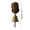 Vintage Jesus Virgin Mary Statue Doorbell Christian Religious Home Decor Bronze Church Gift Inspirational Bible Verse Door Chime