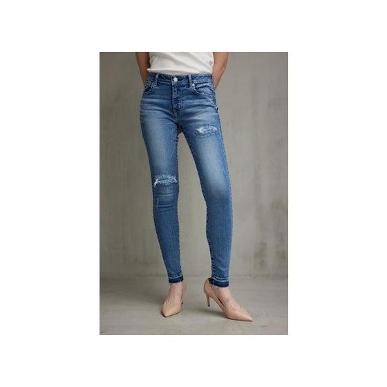 AZUL DENIM/Repair skinny denim BLU