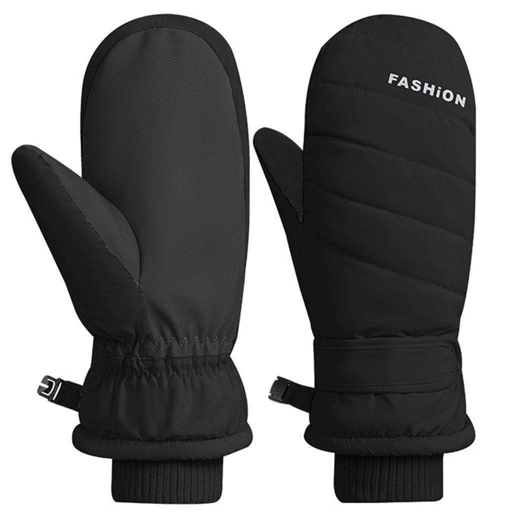 1pair Winter Waterproofed Insulated Gloves Outdoor Sports Mittens Skiing Gloves for Outdoor Sports and Snow Activity
