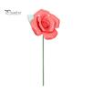 Ceramic Flower with Stem Realistic Handcrafted Artificial Home Colorful Blossom Decoration Office Living Room Vase Fake Simulation Decor