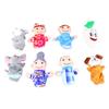 8pcs Cartoon Animal Finger Doll Small Portable Educational Finger Puppet Toy for Children