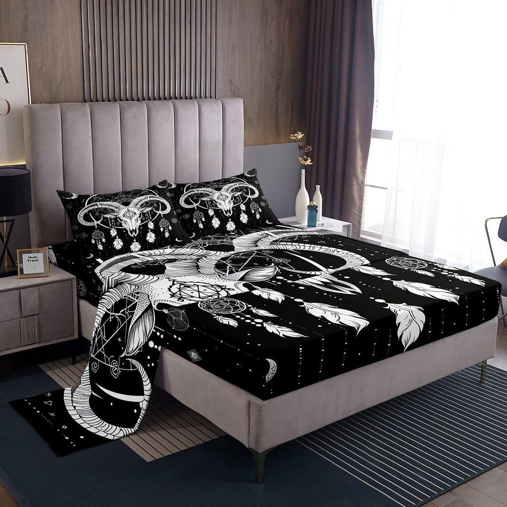Galaxy Starry Sky Pattern Sheet Four-piece Bedding Set Bedroom Dormitory Bedding Decoration