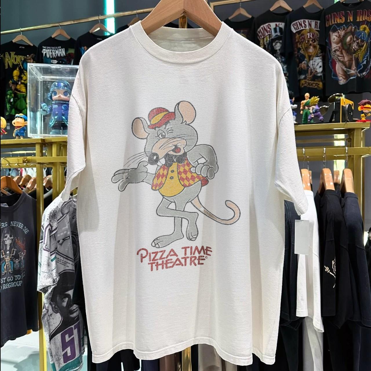 Pizza Time Theatre Chuck E Cheese - Washed T-Shirt White M S