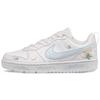 Court Borough Low Top Skateboard Shoes GS White Blue BQ5448-100(Team41-)
