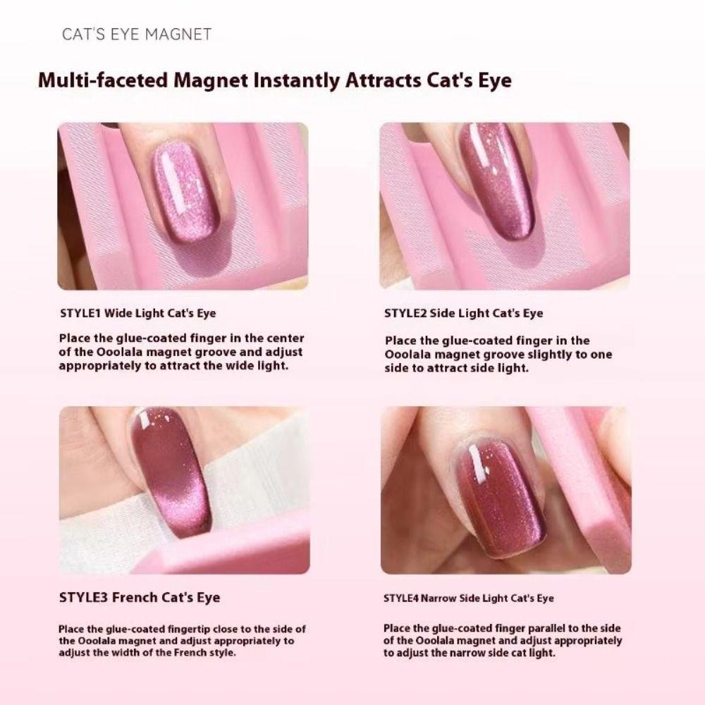Starker Magnetischer Cat Eye Magnet U-förmiges Design Automatisches 5D Nagel DIY Werkzeug French Nails Herstellung