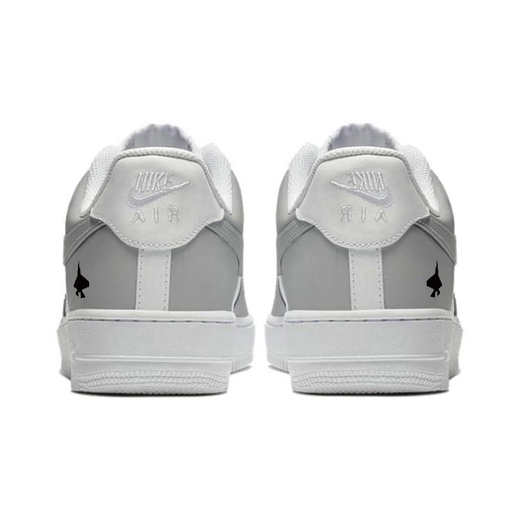 Nike Air Force 1 Slip Resistant Low Top Skateboard Shoes Men's White Gray Black CW2288-111(team5-)