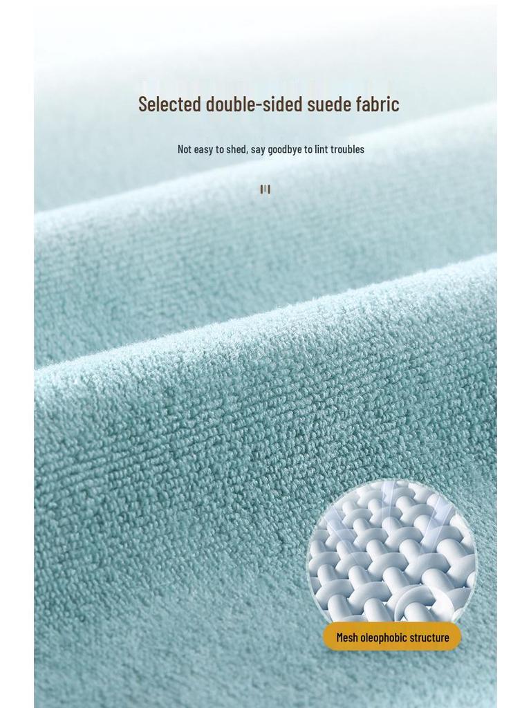 Miao Liya Thick Flannel Double-Sided Towel for Multi-Purpose Home Cleaning, Assorted Colors