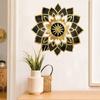 Light Luxury Black and Gold Mandala Flower Wall Stickers for Living Room and Bedroom Wall Decoration