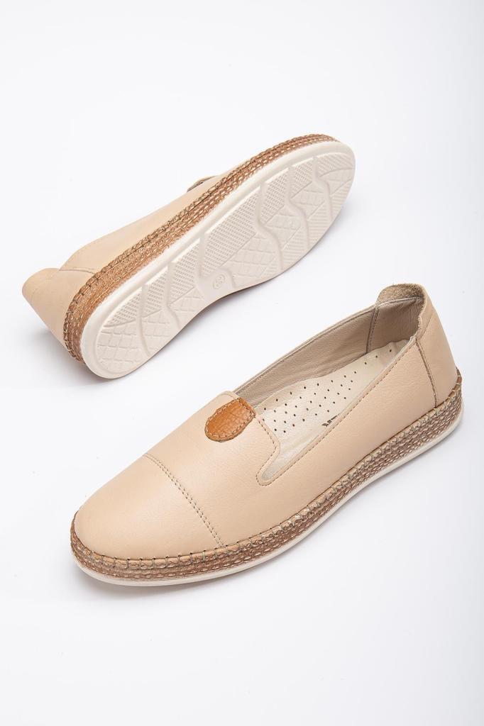 Women's Plus Size Genuine Leather Orthopedic Saddled Tan Large Shoes Daily