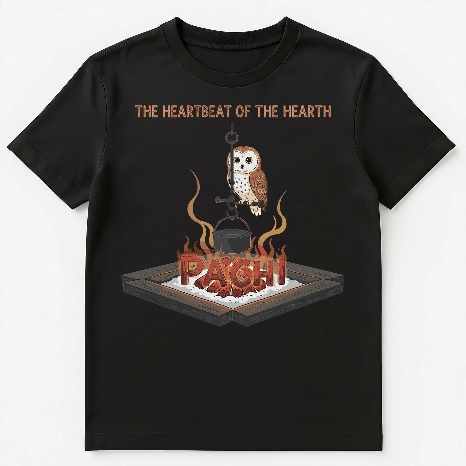 Owl Enthusiast Cozy Hearth Pachi Camping Unisex T-Shirt S