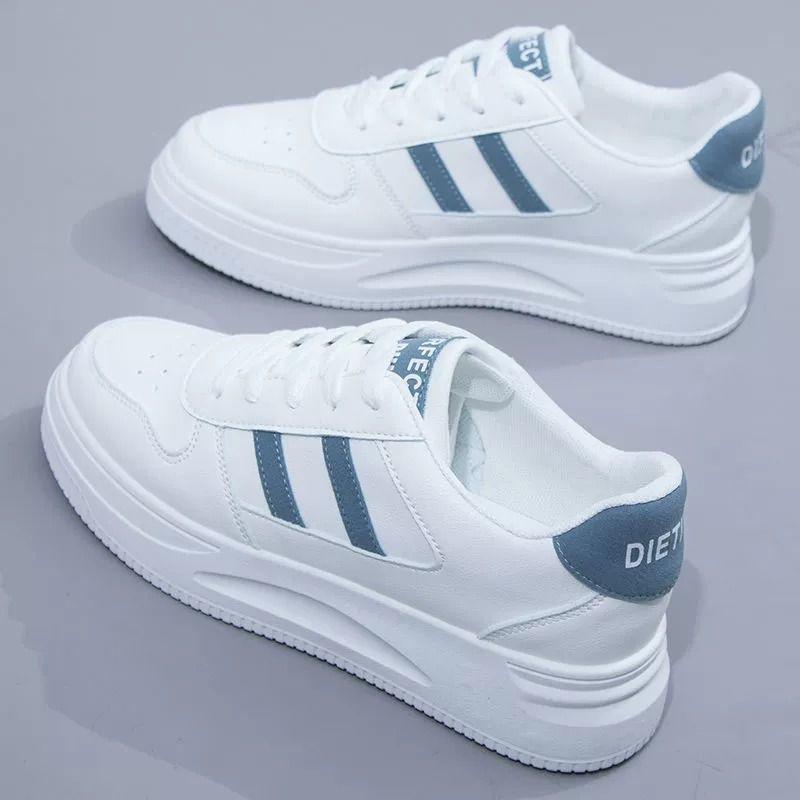 Little white shoes 2025 season popular street shot versatile fashion casual board shoes Korean version of Internet celebrity women's thick-soled muffi