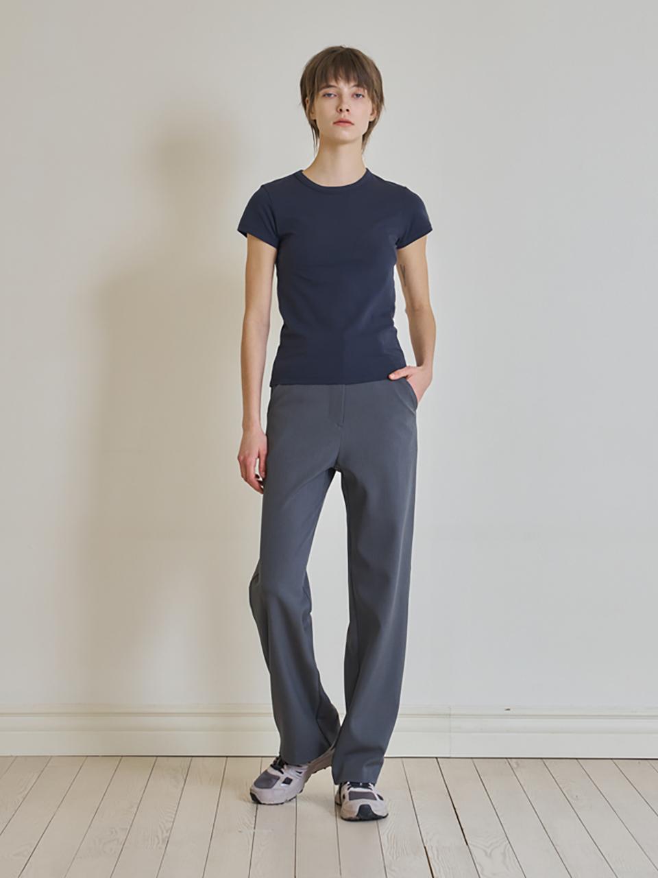 Nowood Round Short Sleeves (Charcoal) Free