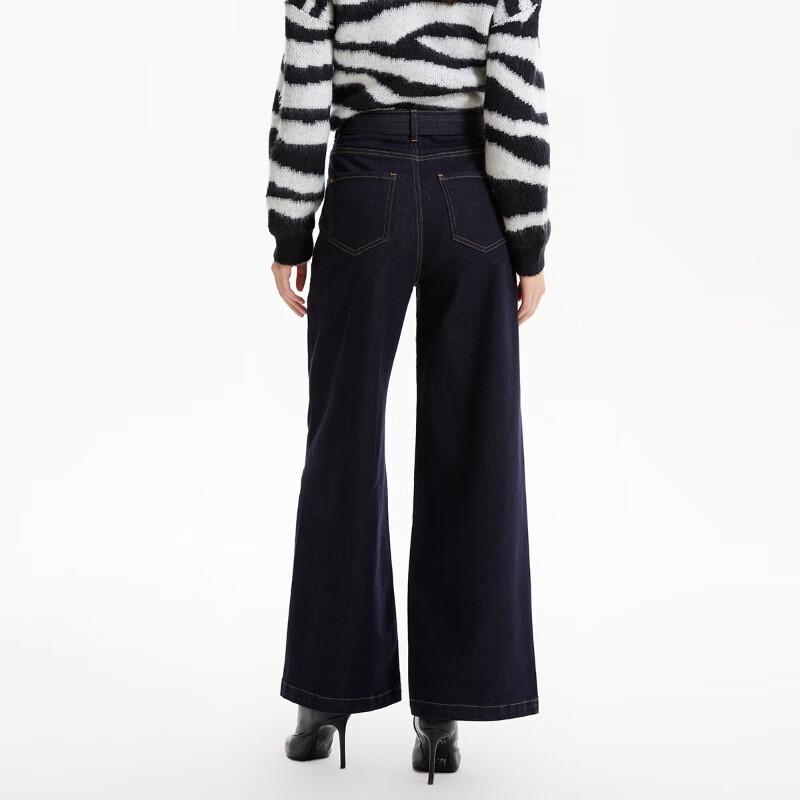 VEROMODA High-Waist Belted Wide-Leg Jeans