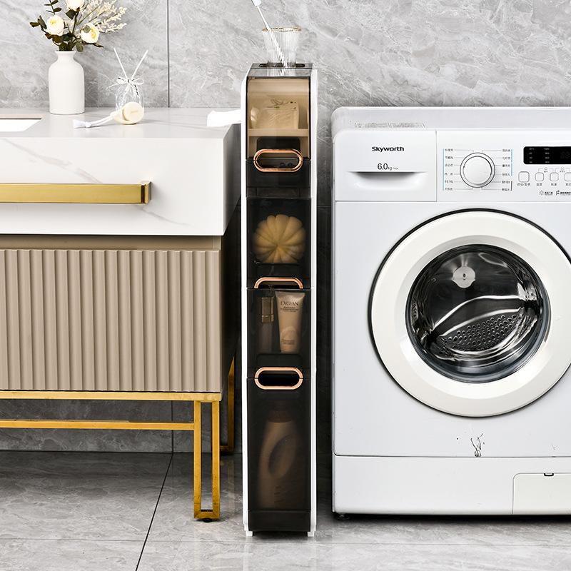 Multi-purpose Movable Bathroom Storage Rack with No Installation Required