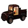 M-Modern-Retro Christmas Truck Decoration Santa Claus Light Truck Christmas Night Light Gift Window Decoration