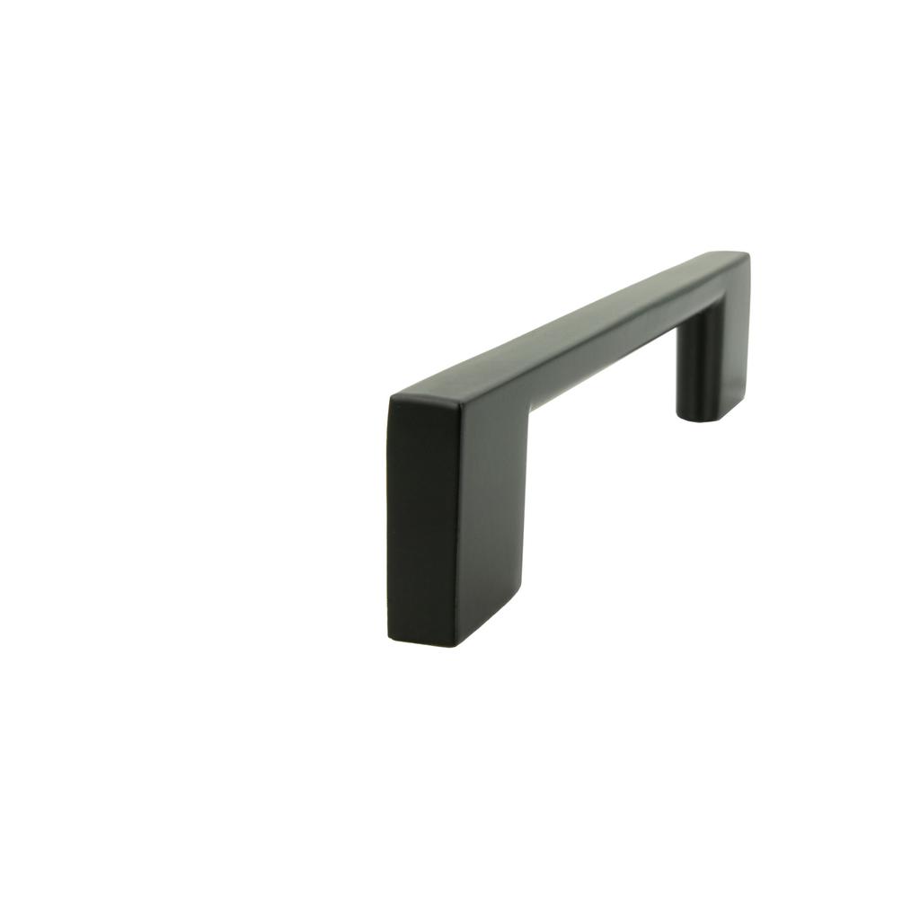 10 x Furniture handle black 96 mm metal