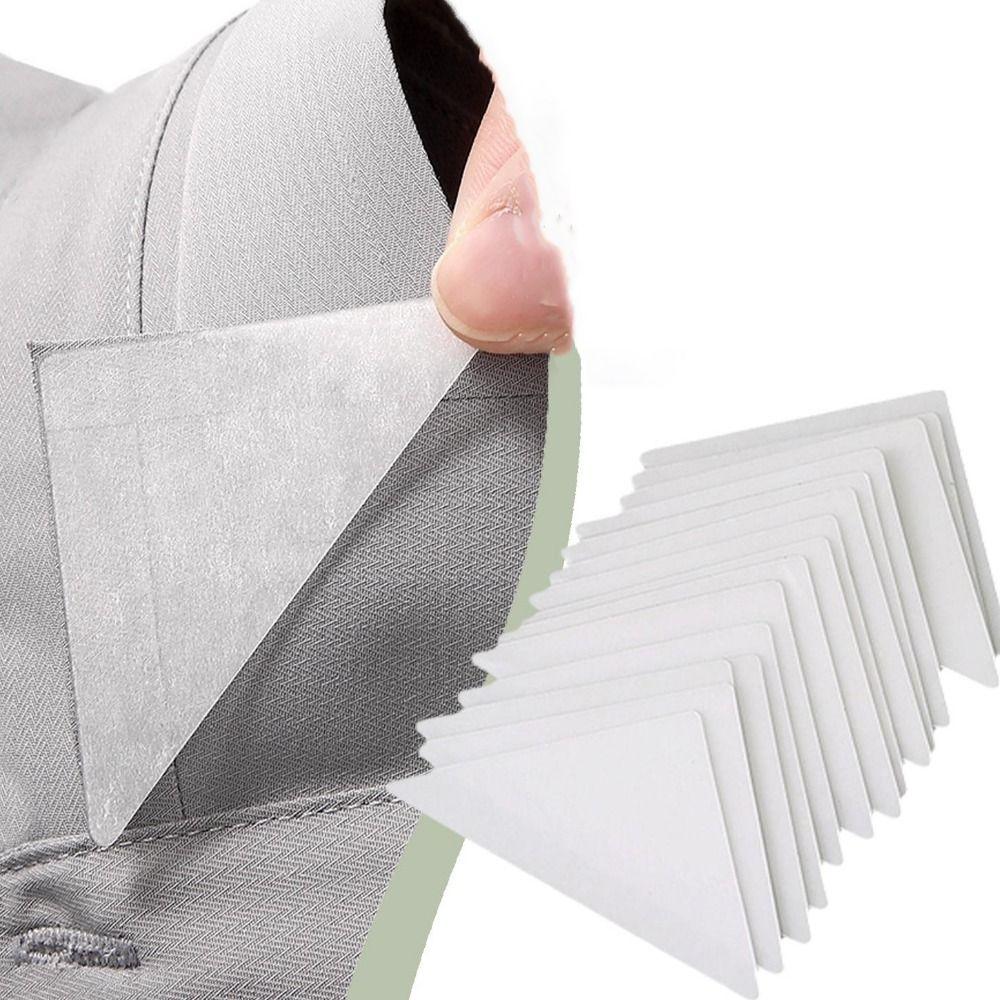 30pcs Triangle T-shirt Anti-roll Fixed Pads Disposable Fixed Shirt Pad Collar Shaper  Shirt