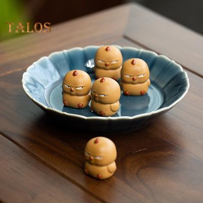 Angry Chicken Tea Pet Purple Clay Hand-Made Bird Figurine Tea Accessories Kung Fu Tea Ornament for Tea Lovers Home Decor