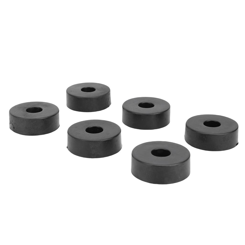 24PCS Speaker Isolation Feets Rubber Shock Proof Speaker Floor Protector Mat with Screws for Turntables Amplifiers