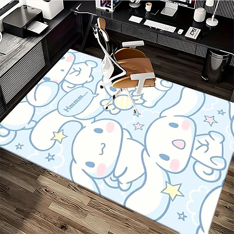 Anime Cartoon Design Chair Mat - Non-Slip Carpet for Office Chairs, Home Decor, Living Room, Bedroom, Game Room & Dormitory (Seasonal Gift).E004