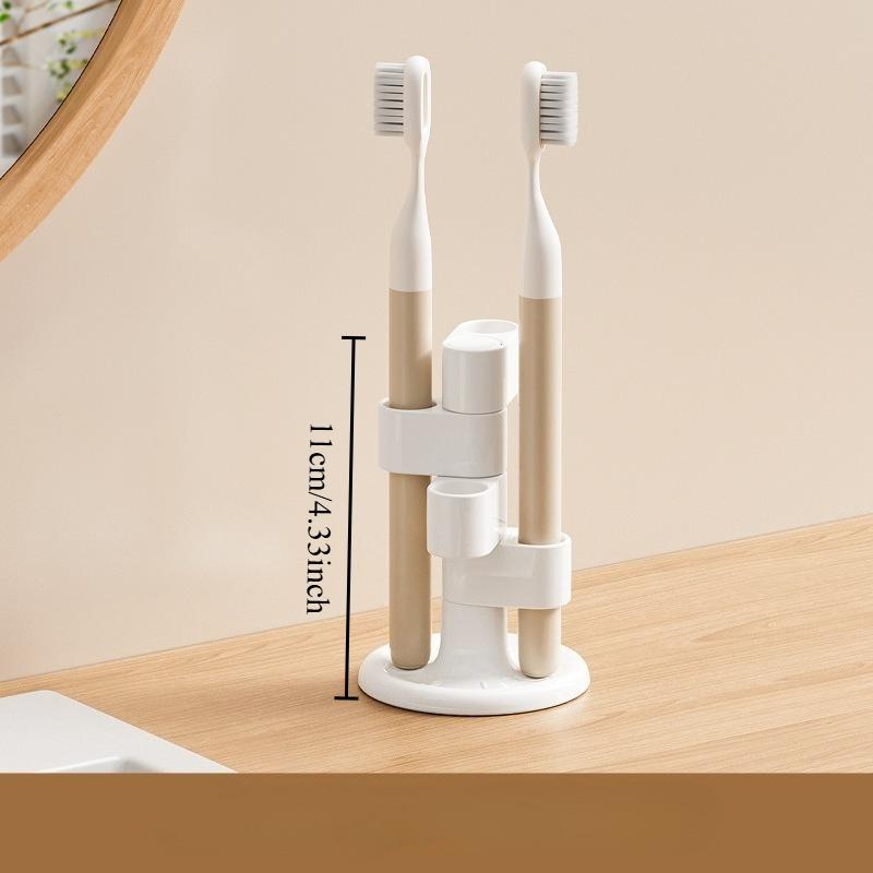 Xiaomi Rotating Toothbrush Holder, Bathroom Washbasin, Partitioned Toothbrush Storage Rack, Anti Slip Electric Toothbrush Storage