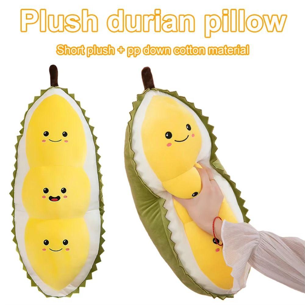 Collection Durian Hugging Pillow Fluffy Durian Plush Toy  Festival Party Decor