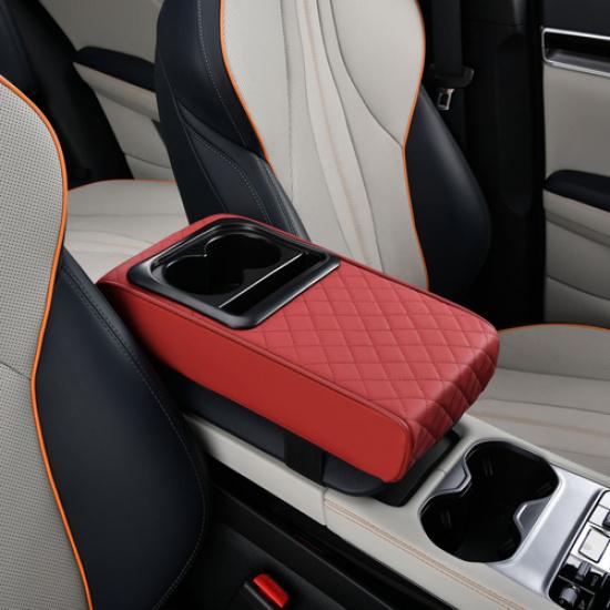Car Center Console Armrest Pillow Auto Armrest Box Cushion Pad with Cup Holder
