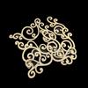 8-Pack Handmade Wood Leaf-Shaped Window Grille Stickers - Wedding & Home Decor