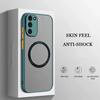 Matte Hülle Samsung Galaxy S24 S23 S22 Ultra Plus S21 S20 FE Für Magsafe Magnetic Charge Bumper Kameraschutz Cover funda