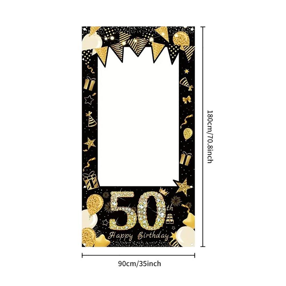 Cartoon Party Backdrop Banner Multicolor Birthday Party Decoration Fun Photo Session
