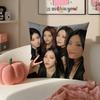 Kpop IITZY Cushion Cover Pillowcase Short Plush Invisible zipper Room Sofa Cushion Cover
