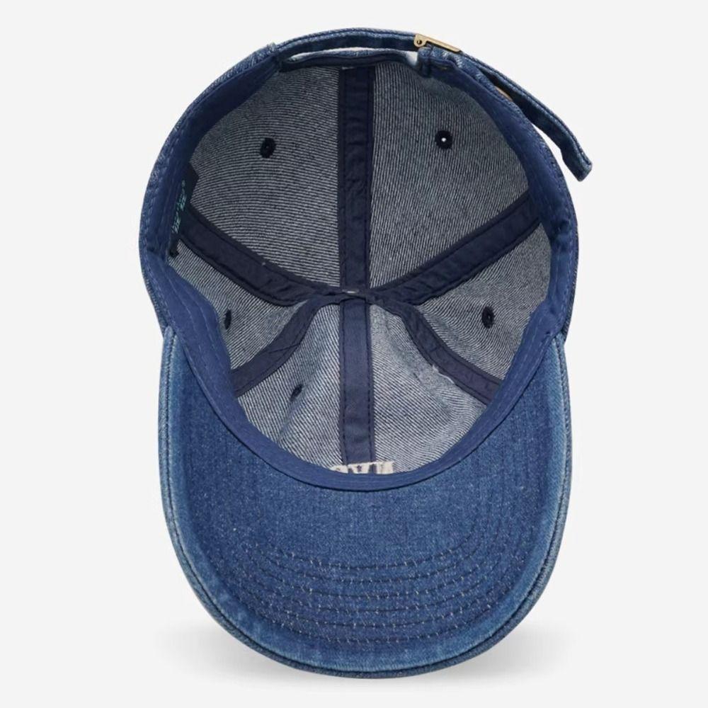 Distressed Denim Cap Adjustable Streetwear Hat Fashion Trucker Caps Unisex