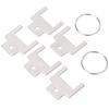 5 Pcs Paper Towel Dispenser Key Stainless Steel 770301 Toilet Paper Dispenser Replacement Key for