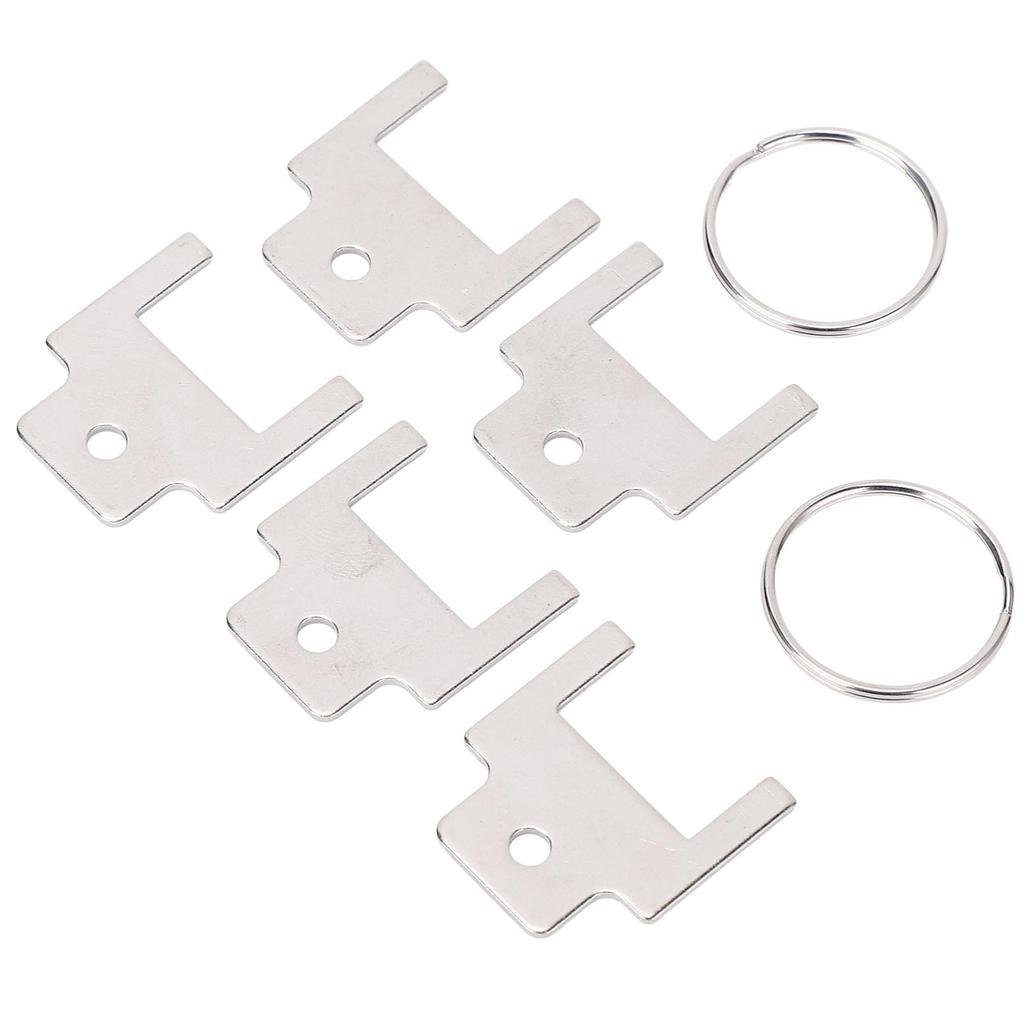 5 Pcs Paper Towel Dispenser Key Stainless Steel 770301 Toilet Paper Dispenser Replacement Key for