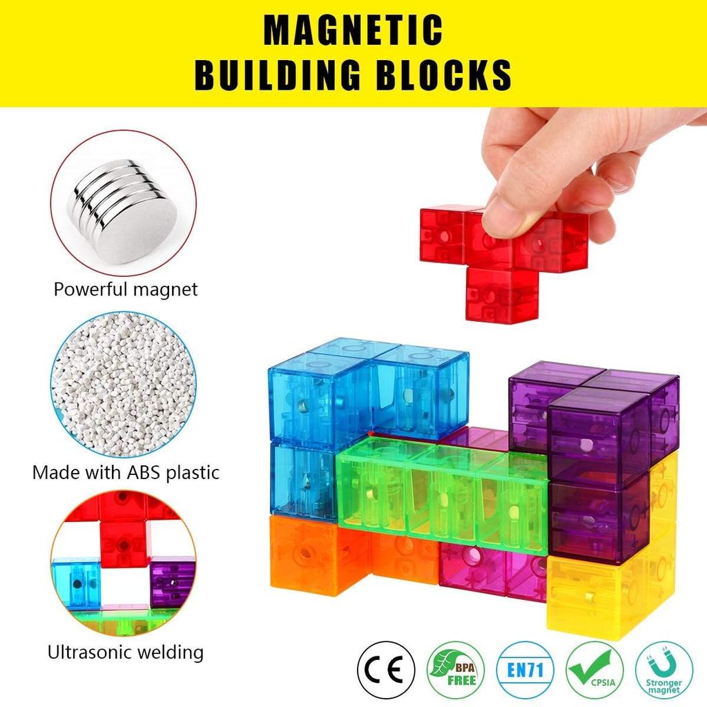 Magnetic Educational Brain Training Magnetic 7 3D Safe Gift Suitable for Ages 6 To Cultivating Magnetic Building Magic Birthday Puzzle, Toy, Puzzle,