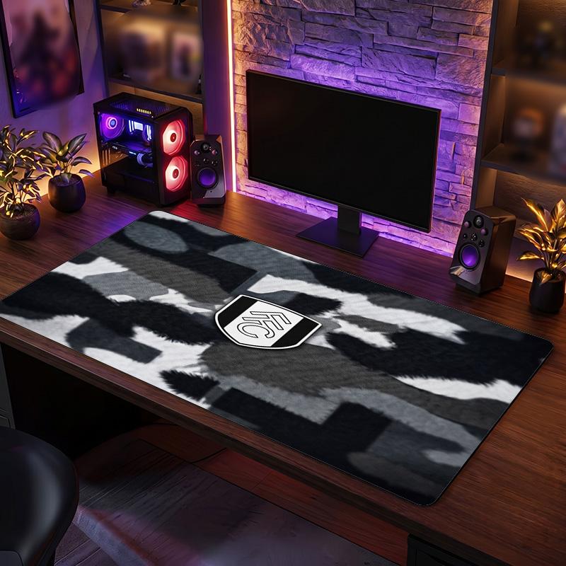 Fulham Football Print Large Mouse Pad, Anti-Slip Extended Gaming Desk Mat for Office Home