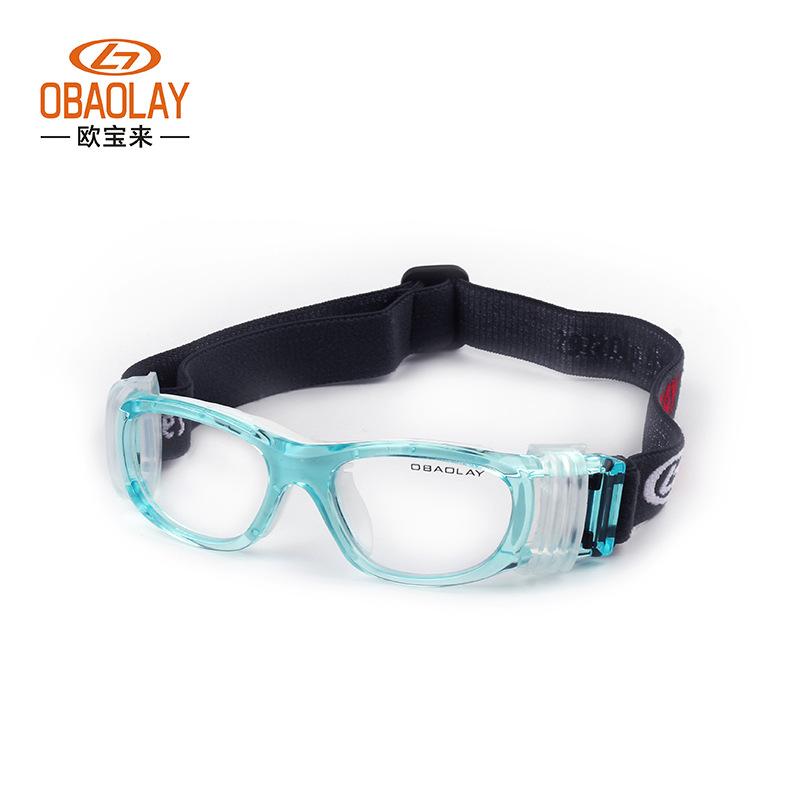 

Oubao Lai Food Grade Silicone Side Wing Basketball Glasses Sports glasses, football glasses, anti-impact breathable goggles морской синий