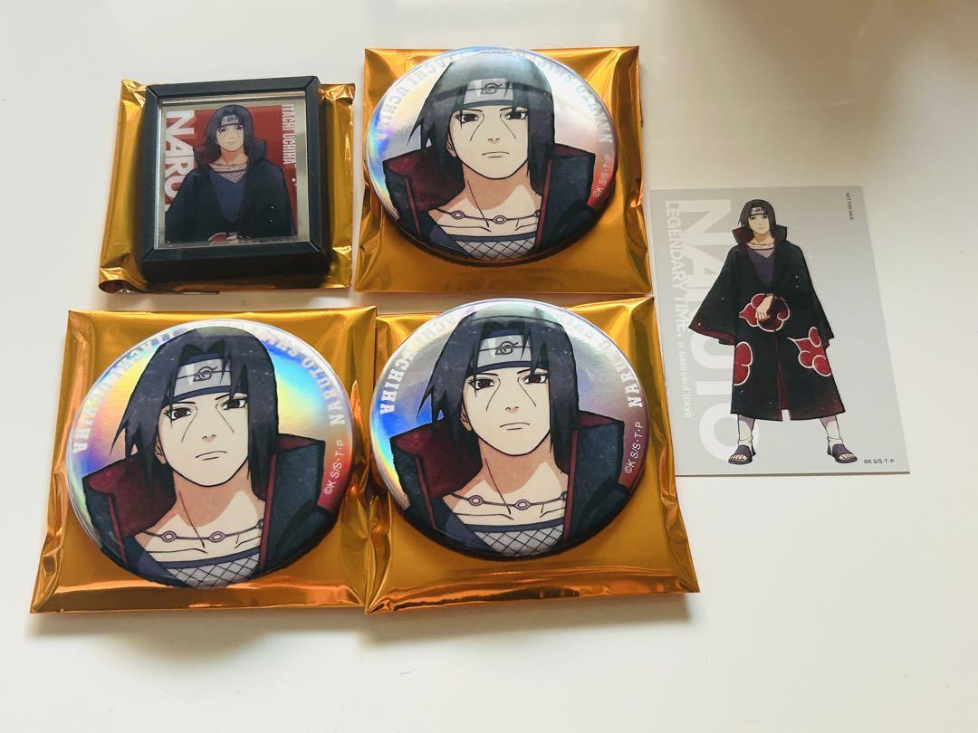 

[USED] Itachi Uchiha Can Badge Magnet NARUTO Baseyard Tokyo Bonus
