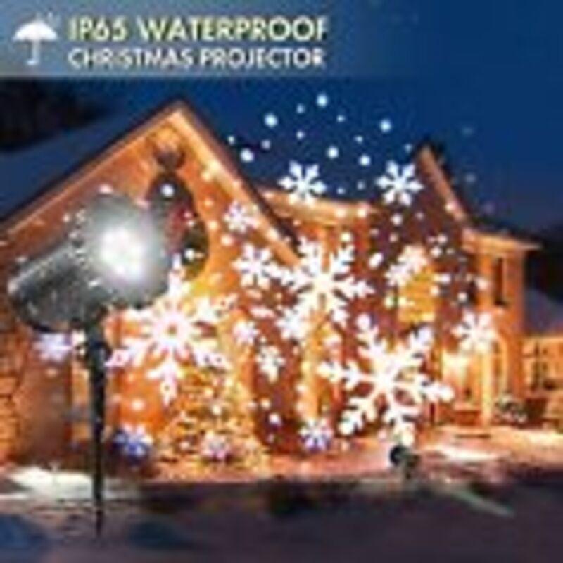 Outdoor Projector Christmas Lamp Led Moving Snowflake Laser Light Decor Party