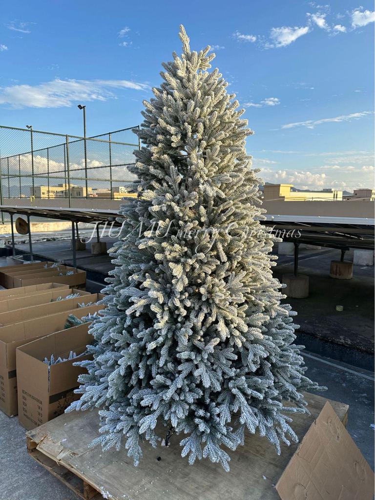 Luxurious Dense Artificial Christmas Tree with Lights - Secure, High-End Design Available Now