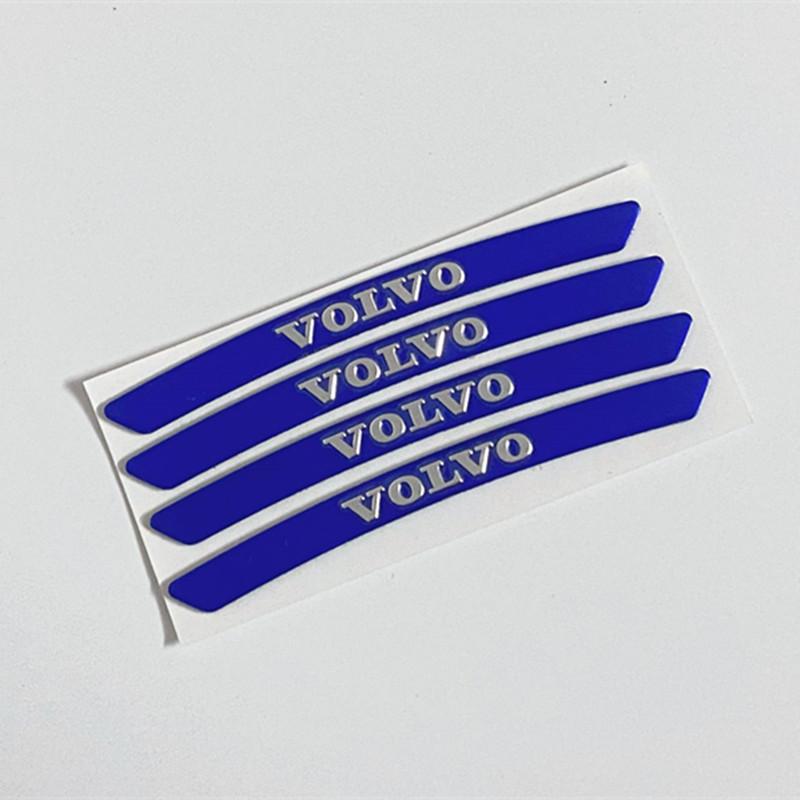4PCS Volvo Wheel Sticker is suitable for the tire labeling of Volvo s90xc60s60lxc40xc90v90cc wheel metal modified car.