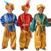 Kostým Aladina pro děti z polyesterové látky pro jevištní představení a halloweenský cosplay
