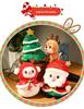 Santa & Reindeer Plush Toy - Cute Christmas Eve Gift for Girls