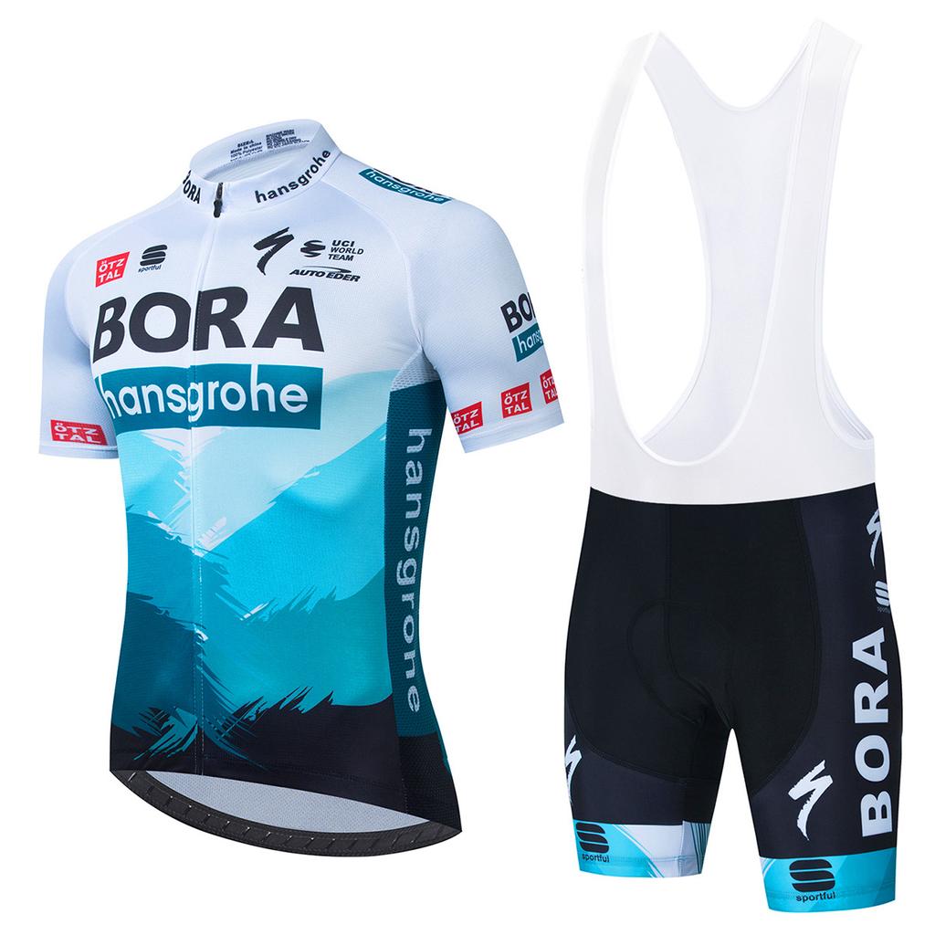 Bora Summer Cycling Suit Short Sleeve Top Men'S Spot Mountain Bike Cycling Suit